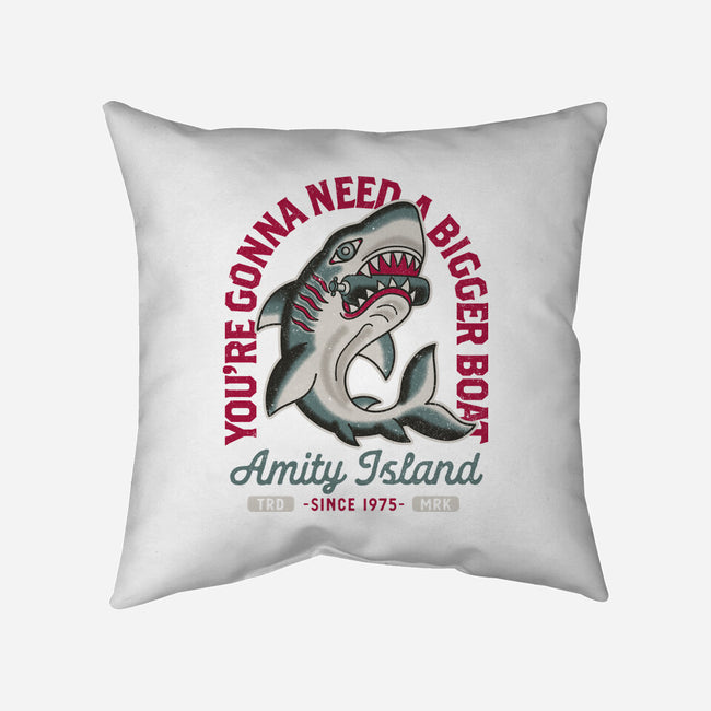 Amity Island Shark Tattoo-None-Removable Cover w Insert-Throw Pillow-Nemons