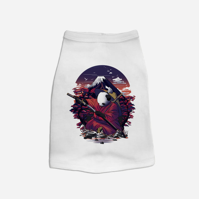 Samurai Panda Warrior-Dog-Basic-Pet Tank-fanfabio