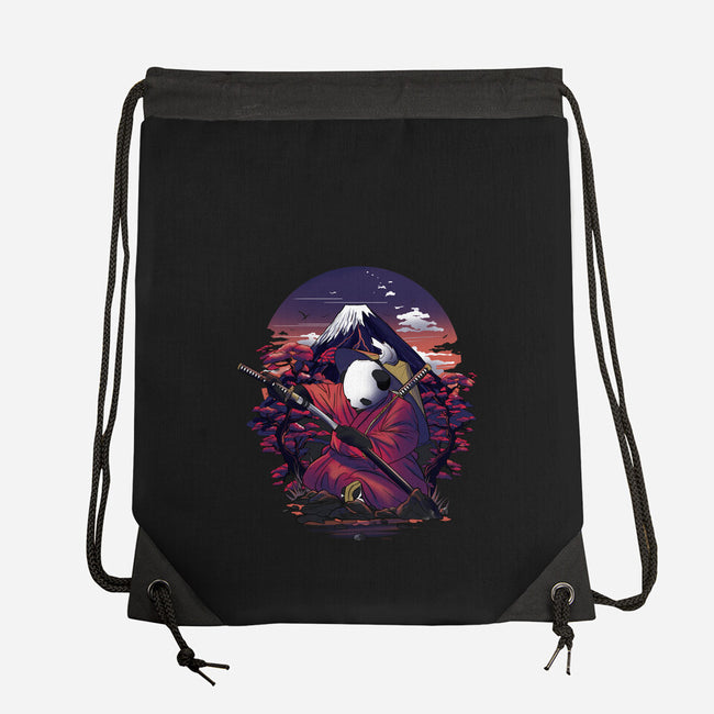 Samurai Panda Warrior-None-Drawstring-Bag-fanfabio