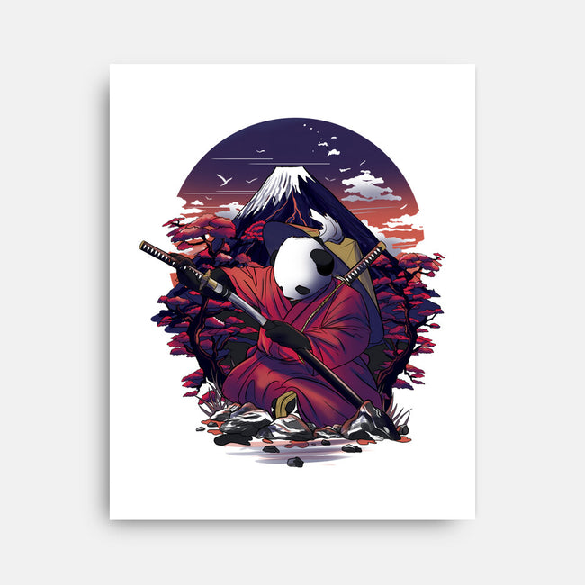 Samurai Panda Warrior-None-Stretched-Canvas-fanfabio