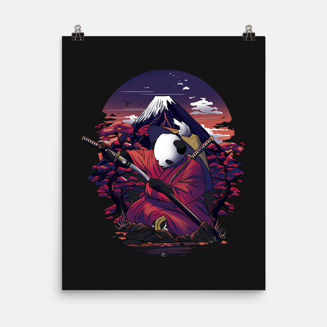 Samurai Panda Warrior-None-Matte-Poster-fanfabio