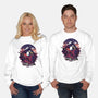 Samurai Panda Warrior-Unisex-Crew Neck-Sweatshirt-fanfabio