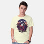Samurai Panda Warrior-Mens-Basic-Tee-fanfabio