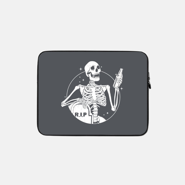 Skull Beer-None-Zippered-Laptop Sleeve-Eoli Studio