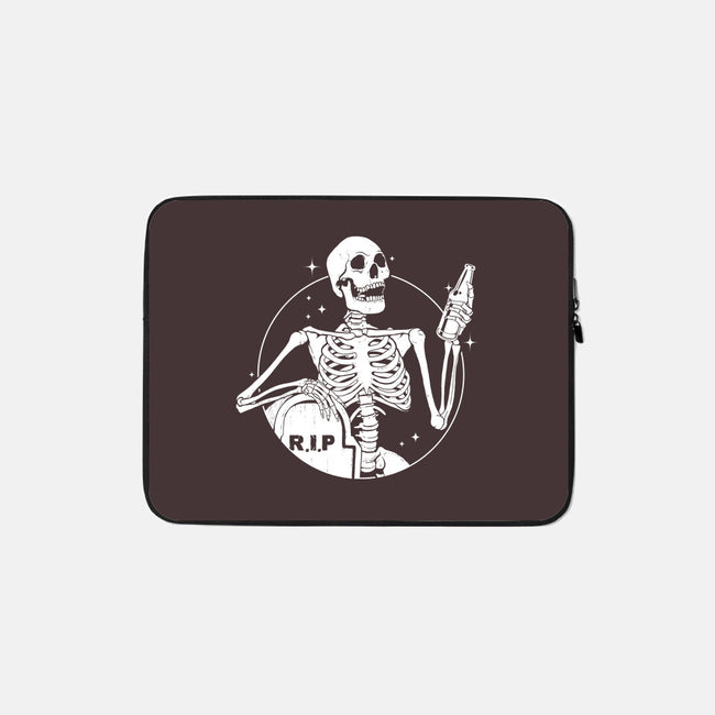 Skull Beer-None-Zippered-Laptop Sleeve-Eoli Studio