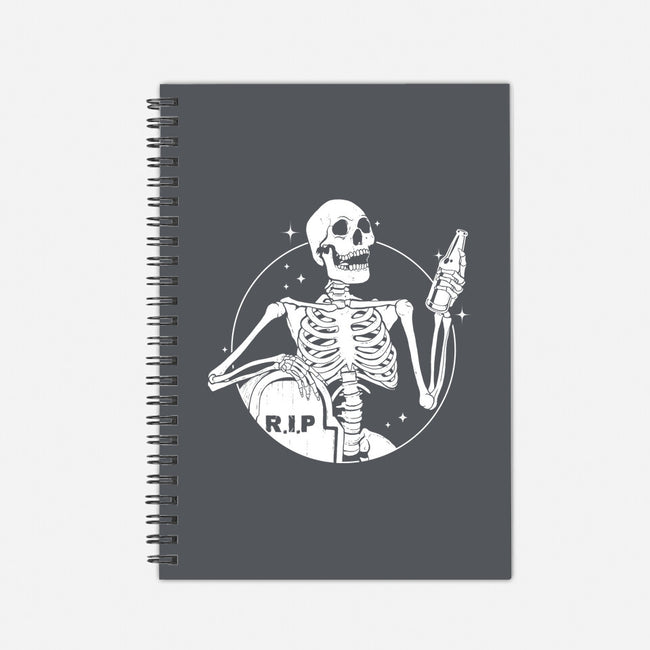 Skull Beer-None-Dot Grid-Notebook-Eoli Studio
