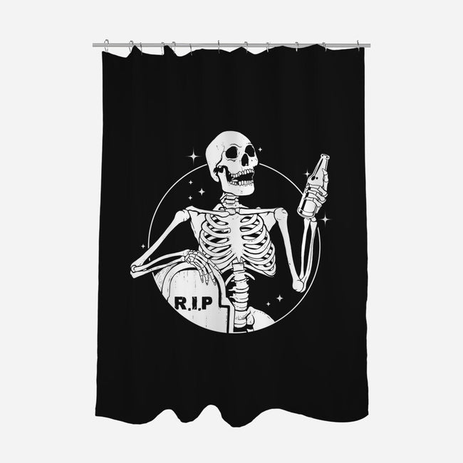 Skull Beer-None-Polyester-Shower Curtain-Eoli Studio