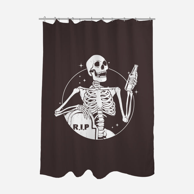 Skull Beer-None-Polyester-Shower Curtain-Eoli Studio