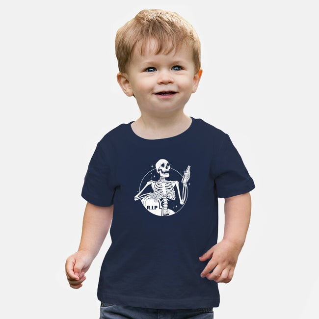 Skull Beer-Baby-Basic-Tee-Eoli Studio