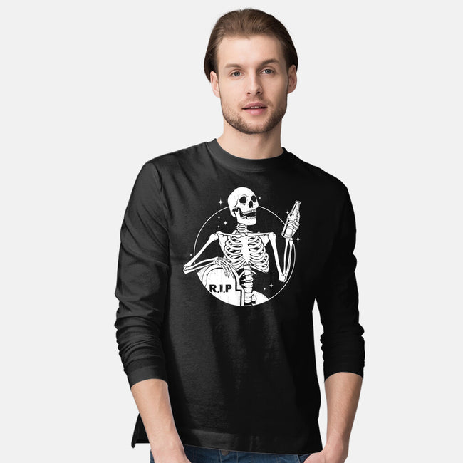 Skull Beer-Mens-Long Sleeved-Tee-Eoli Studio