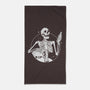 Skull Beer-None-Beach-Towel-Eoli Studio