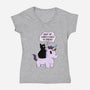 Chaos To Spread-Womens-V-Neck-Tee-Jess.Adams.Creates
