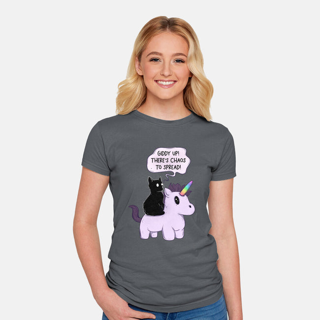 Chaos To Spread-Womens-Fitted-Tee-Jess.Adams.Creates