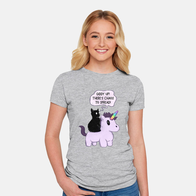 Chaos To Spread-Womens-Fitted-Tee-Jess.Adams.Creates