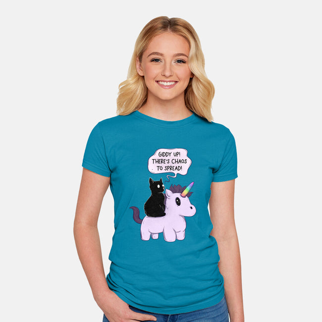 Chaos To Spread-Womens-Fitted-Tee-Jess.Adams.Creates