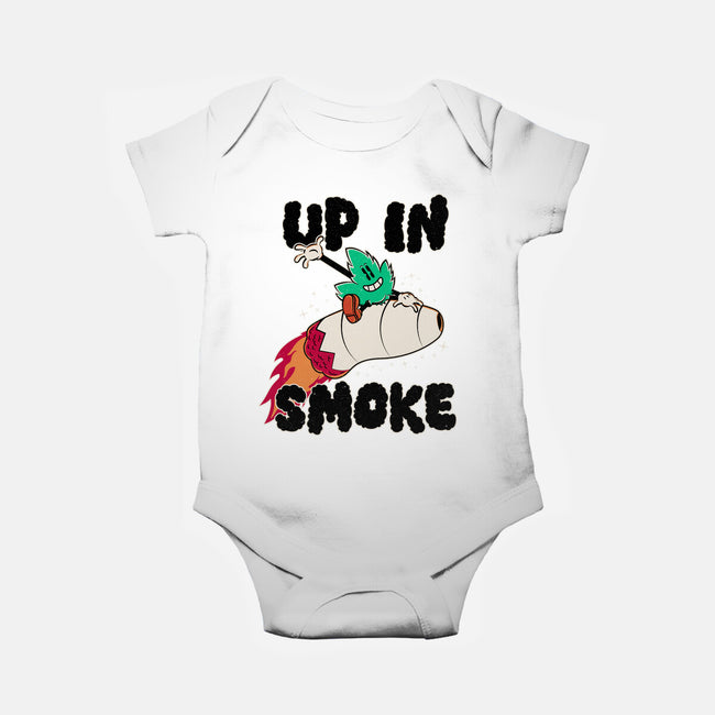 Up In Smoke-Baby-Basic-Onesie-rocketman_art