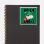 Up In Smoke-None-Glossy-Sticker-rocketman_art