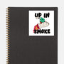 Up In Smoke-None-Glossy-Sticker-rocketman_art