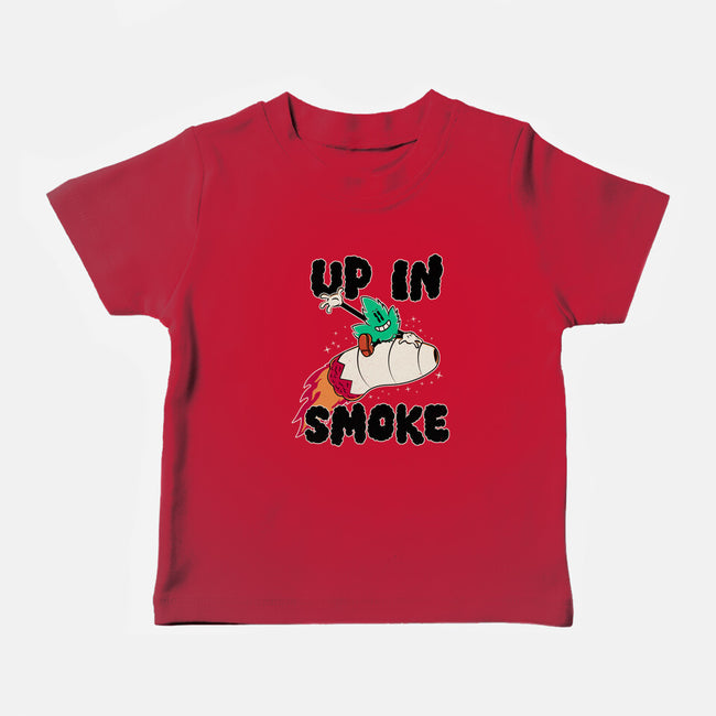 Up In Smoke-Baby-Basic-Tee-rocketman_art