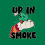 Up In Smoke-Womens-Basic-Tee-rocketman_art