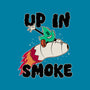 Up In Smoke-Womens-Basic-Tee-rocketman_art