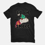Up In Smoke-Womens-Basic-Tee-rocketman_art