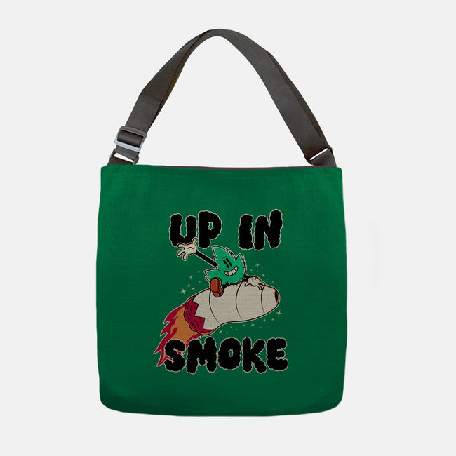 Up In Smoke-None-Adjustable Tote-Bag-rocketman_art
