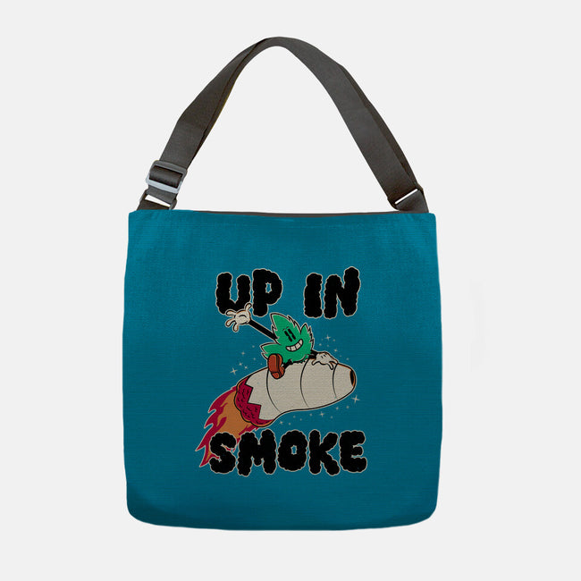 Up In Smoke-None-Adjustable Tote-Bag-rocketman_art