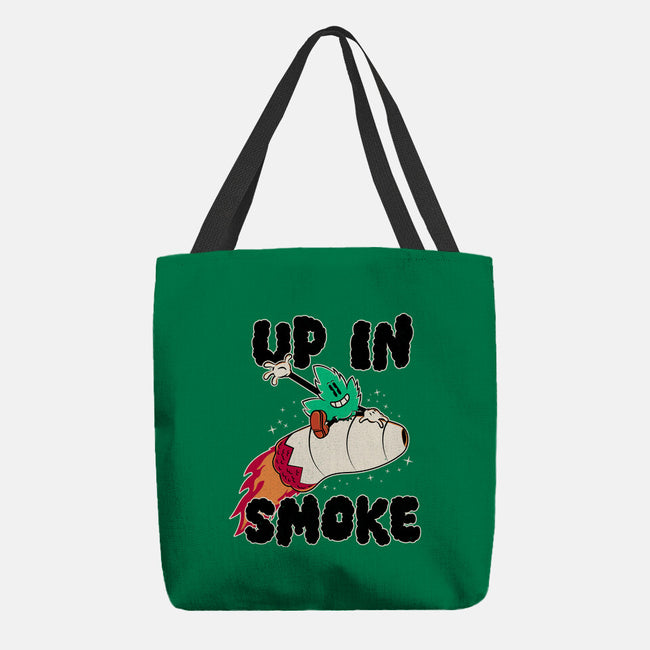 Up In Smoke-None-Basic Tote-Bag-rocketman_art