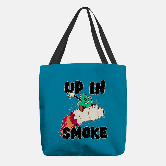 Up In Smoke-None-Basic Tote-Bag-rocketman_art