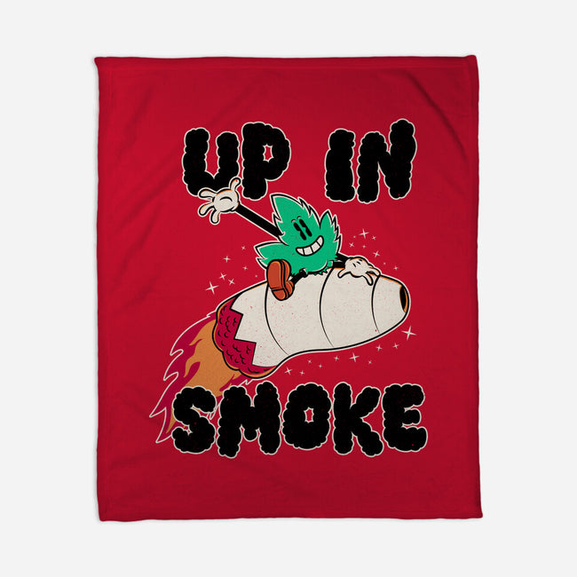 Up In Smoke-None-Fleece-Blanket-rocketman_art