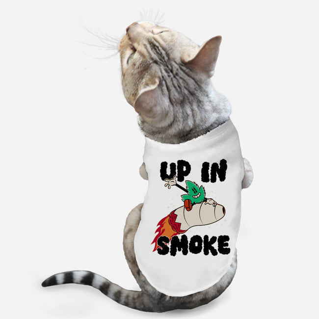 Up In Smoke-Cat-Basic-Pet Tank-rocketman_art