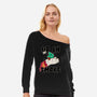 Up In Smoke-Womens-Off Shoulder-Sweatshirt-rocketman_art