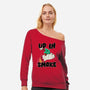 Up In Smoke-Womens-Off Shoulder-Sweatshirt-rocketman_art