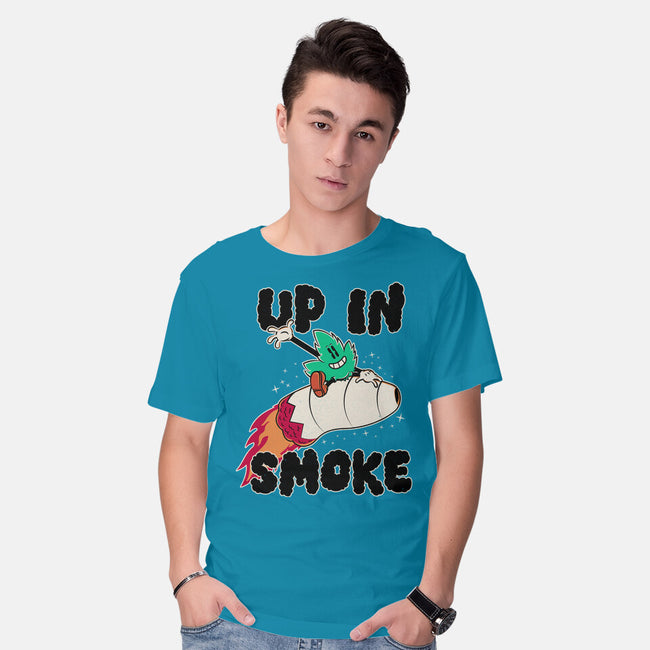 Up In Smoke-Mens-Basic-Tee-rocketman_art