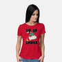 Up In Smoke-Womens-Basic-Tee-rocketman_art