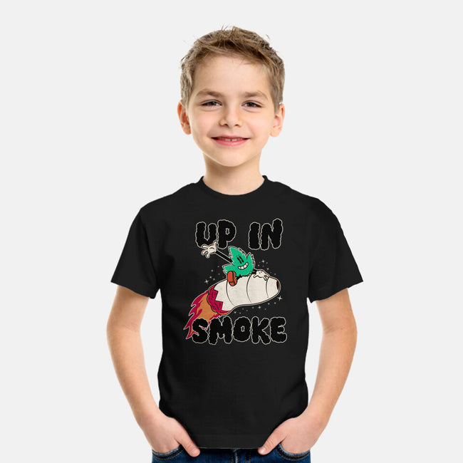 Up In Smoke-Youth-Basic-Tee-rocketman_art