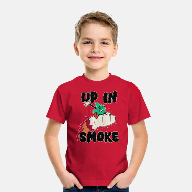 Up In Smoke-Youth-Basic-Tee-rocketman_art