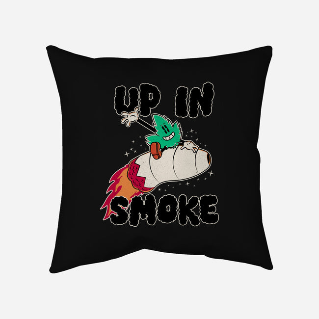 Up In Smoke-None-Removable Cover-Throw Pillow-rocketman_art