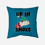 Up In Smoke-None-Removable Cover-Throw Pillow-rocketman_art