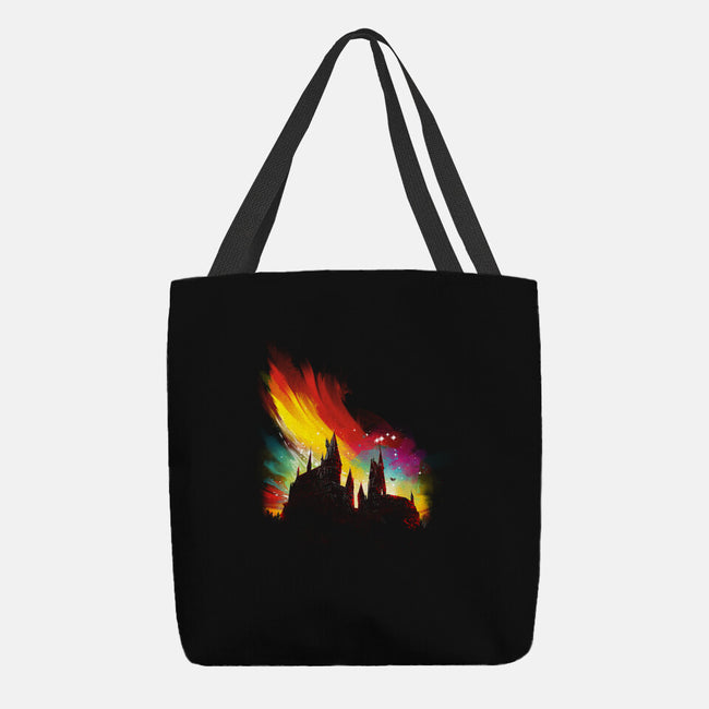 Sunset On The Castle-None-Basic Tote-Bag-kharmazero