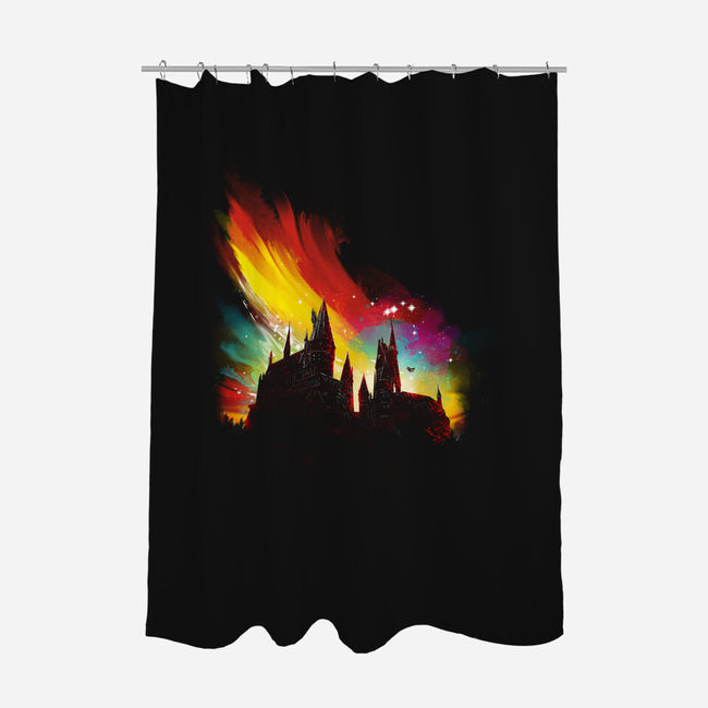 Sunset On The Castle-None-Polyester-Shower Curtain-kharmazero