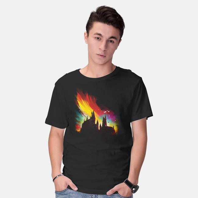 Sunset On The Castle-Mens-Basic-Tee-kharmazero