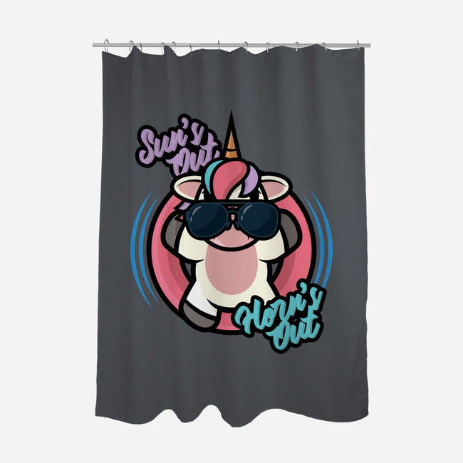 Sun's Out Horn's Out-None-Polyester-Shower Curtain-jrberger