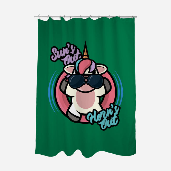 Sun's Out Horn's Out-None-Polyester-Shower Curtain-jrberger