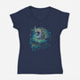 Nebula Dragon-Womens-V-Neck-Tee-Vallina84