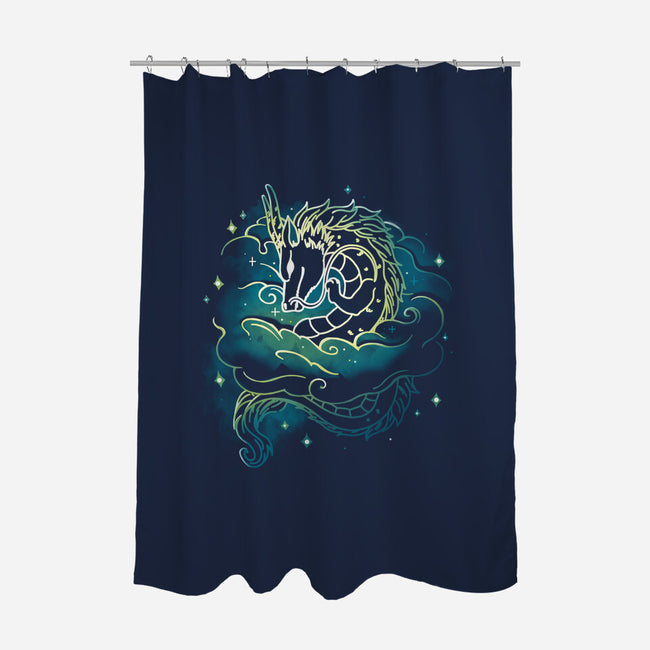 Nebula Dragon-None-Polyester-Shower Curtain-Vallina84