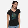 Nebula Dragon-Womens-V-Neck-Tee-Vallina84