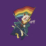 Katana Cat Rainbow Flag-None-Removable Cover w Insert-Throw Pillow-tobefonseca