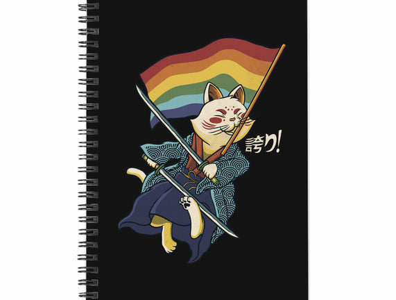 Katana Cat Rainbow Flag